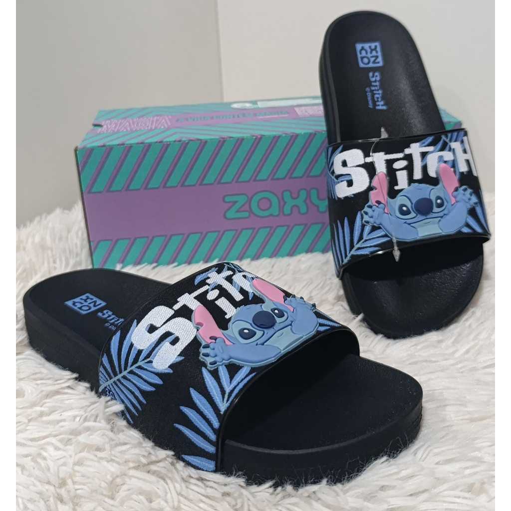 CHINELO ZAXY DISNEY STICH / PRETO