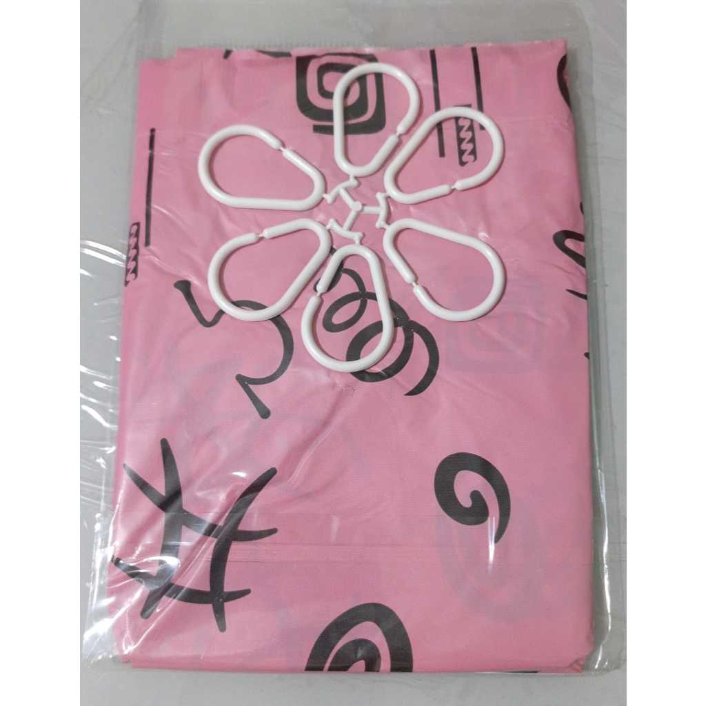 Cortina para Box Banheiro Estampada com Ganchos em Oferta na Shopee
