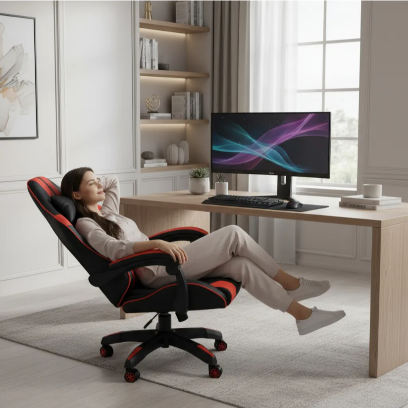 Cadeira Gamer Ajustavel Confortavel Reclinavel Escritório Executivo