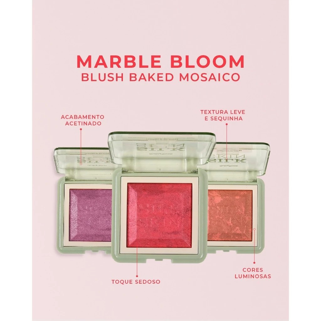 Blush Baked Marble Bloom Silk Skin Ruby Rose Blush Baked Mosaico Silk Skin Marble Bloom