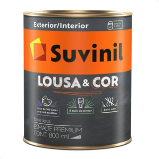 Tinta Esmalte Lousa e Cor Suvinil 800ml Cores Preto e Verde Colegial Imita lousa em Oferta na Shopee