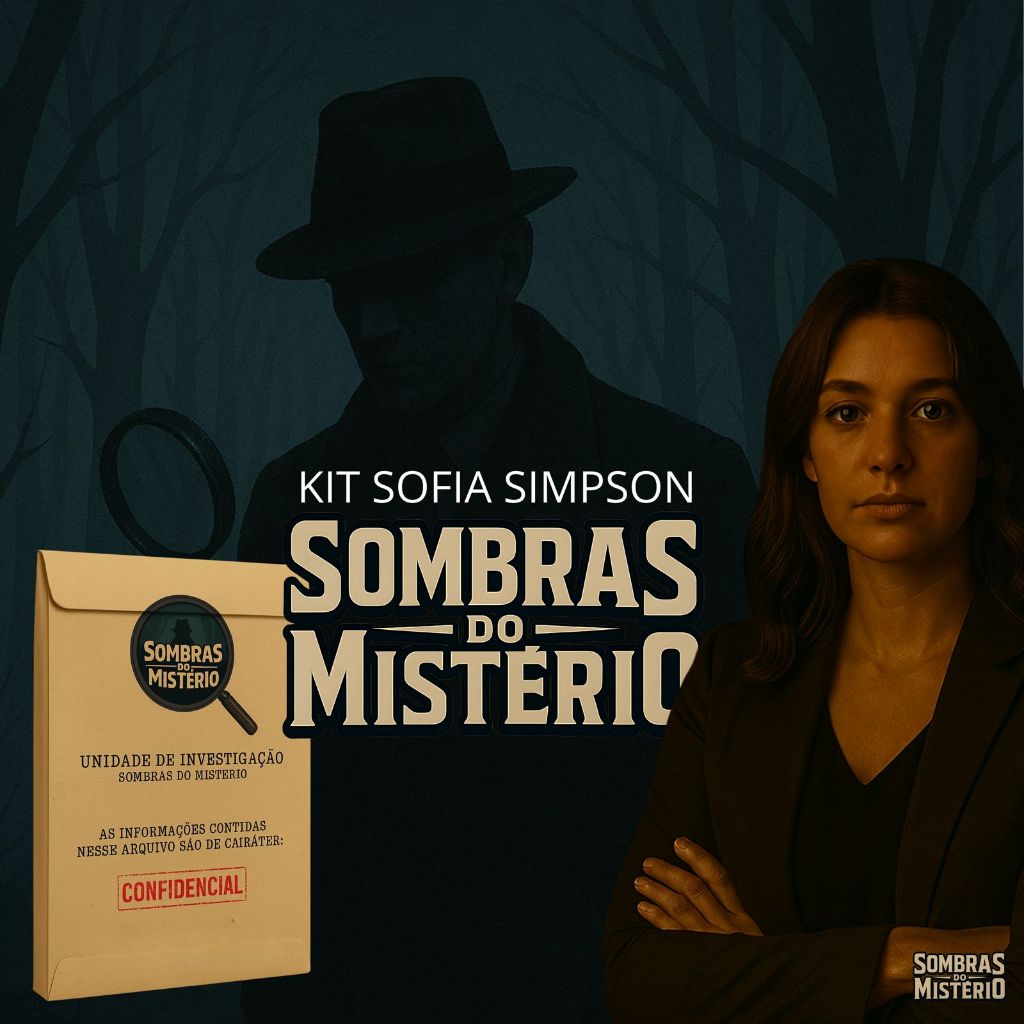 Kit de Detetive Sombras do Mistério  Caso Sofia Simpson Jogo de Investigação Criminal Realista