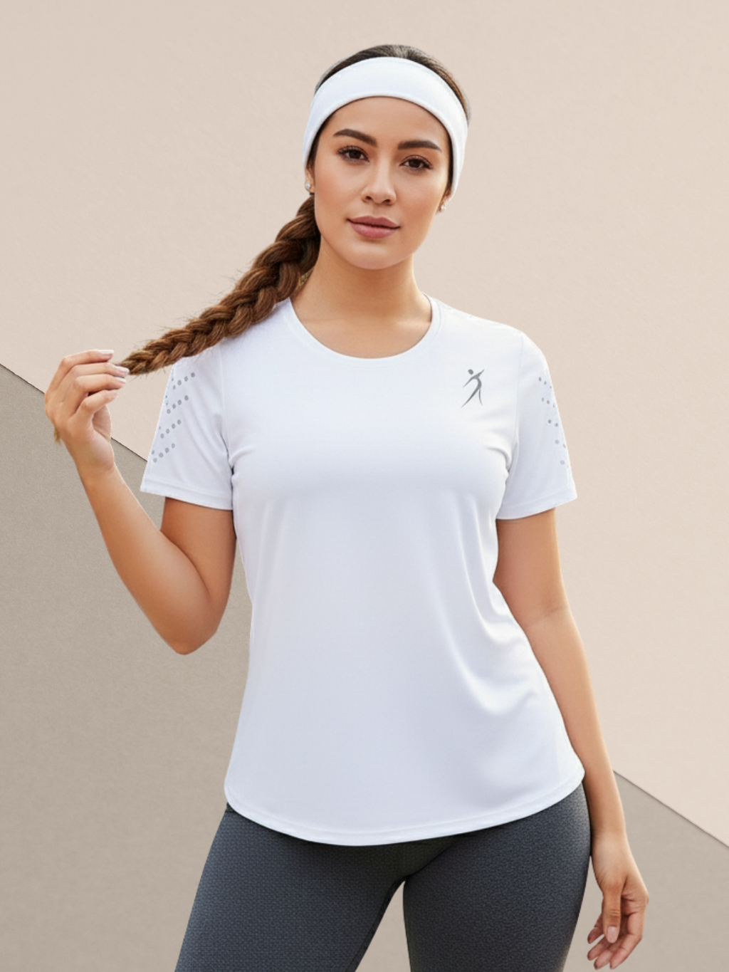 Camiseta Esportiva Feminina Dry Fit Academia Corrida Treino Fitness Proteção Solar UV Antissuor