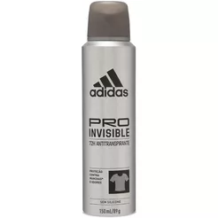 Desodorante Antitranspirante Adidas Aerossol Pro Invisible Masculino 72h Com 150ml