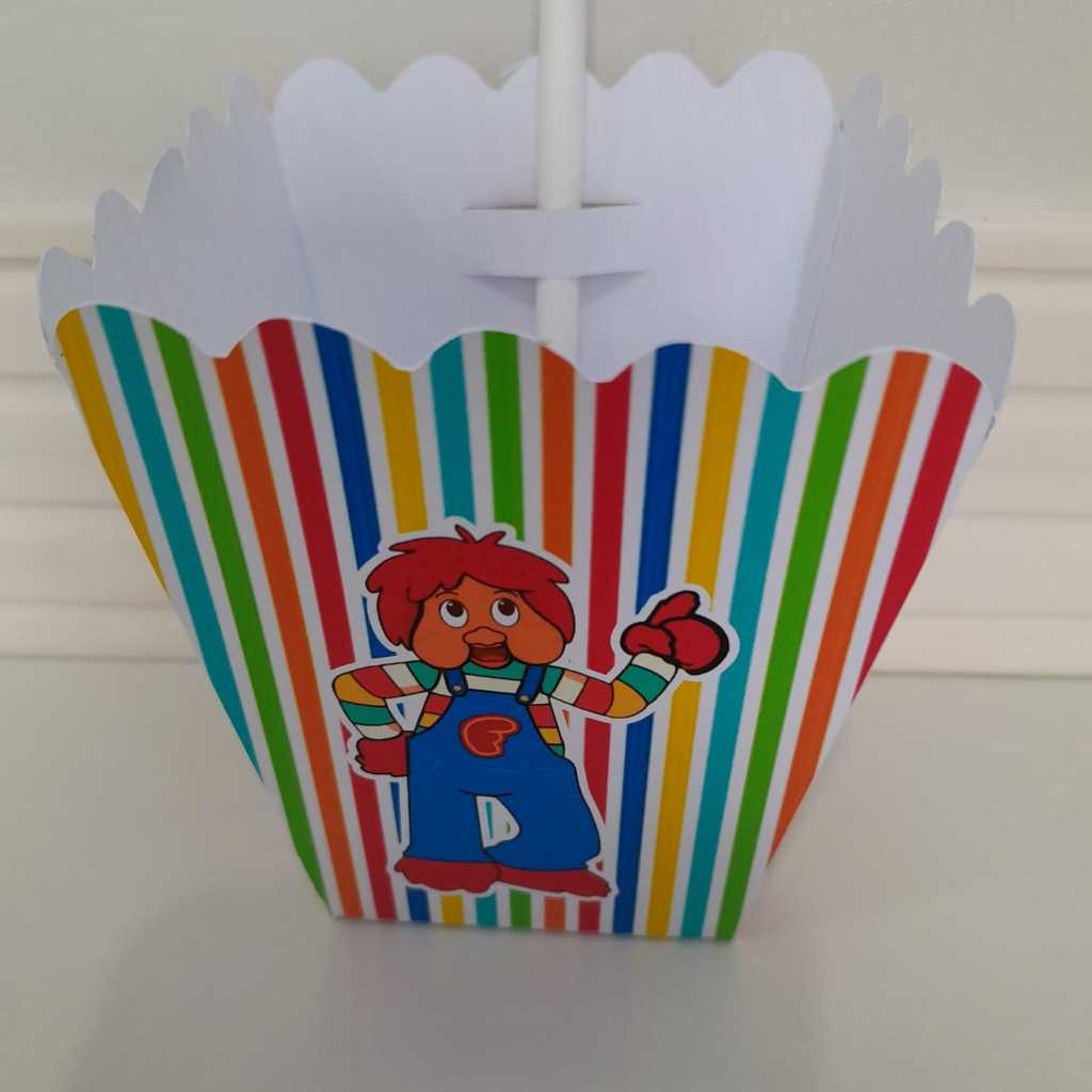 PEGUE MONTE-cachepo para pipoca DIVERSOS TEMAS centro de mesa lembrancinha decoração para festa