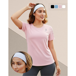 Kit Camiseta Dry Fit Feminina Academia Fitness Corrida Treino Caminhada UV + Faixa de Cabelo em Oferta na Shopee