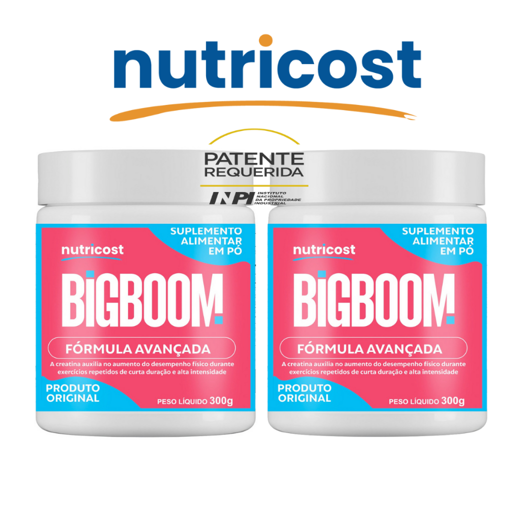 Kit 2 Potes Creatina Bigboom 300g Sem Sabor - Força E Rendimento em Oferta na Shopee