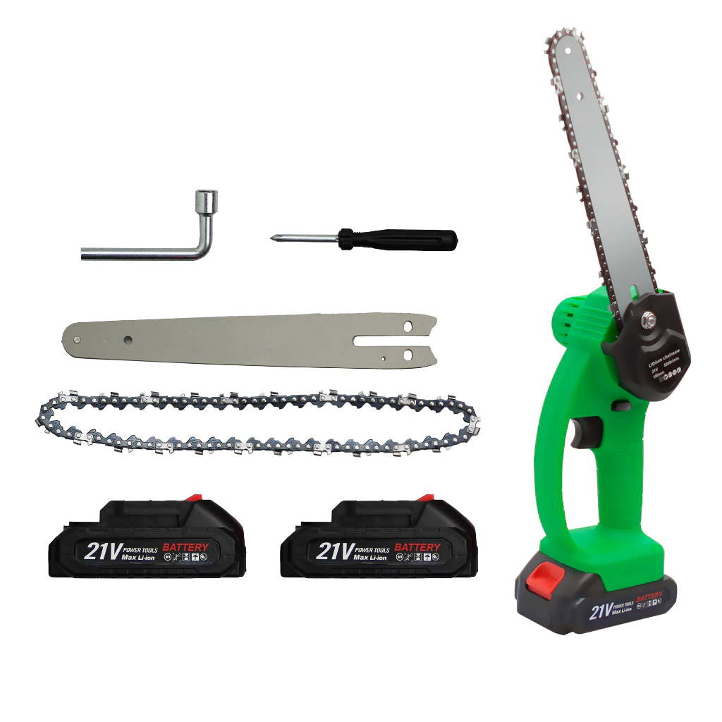 Mini Motosserra Elétrica 8 Polegadas Recarregável Bivolt 110v/220v 2 Baterias + Maleta em Oferta na Shopee