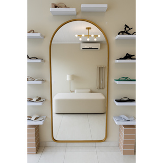 Espelho 150cm x 60cm Janela E13 Moldura Em Alumínio Grande Corpo Inteiro em Oferta na Shopee