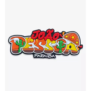 Ímã de Geladeira João Pessoa PB Borracha Cactos Souvenir Nordeste Design Moderno em Oferta na Shopee