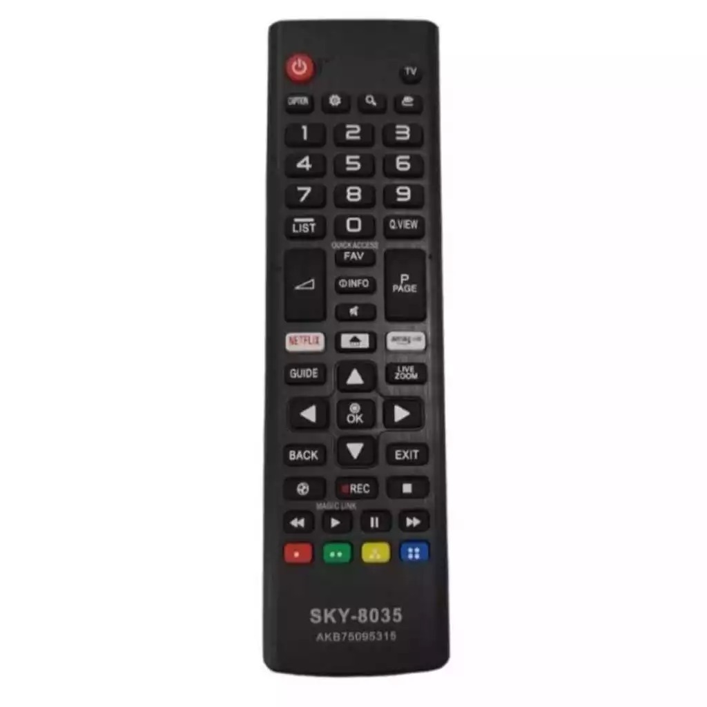 Controle Remoto Compatível Com LG Smart 4k Led Lcd Plasma C/ Netflix Amazon + Pilhas Grátis