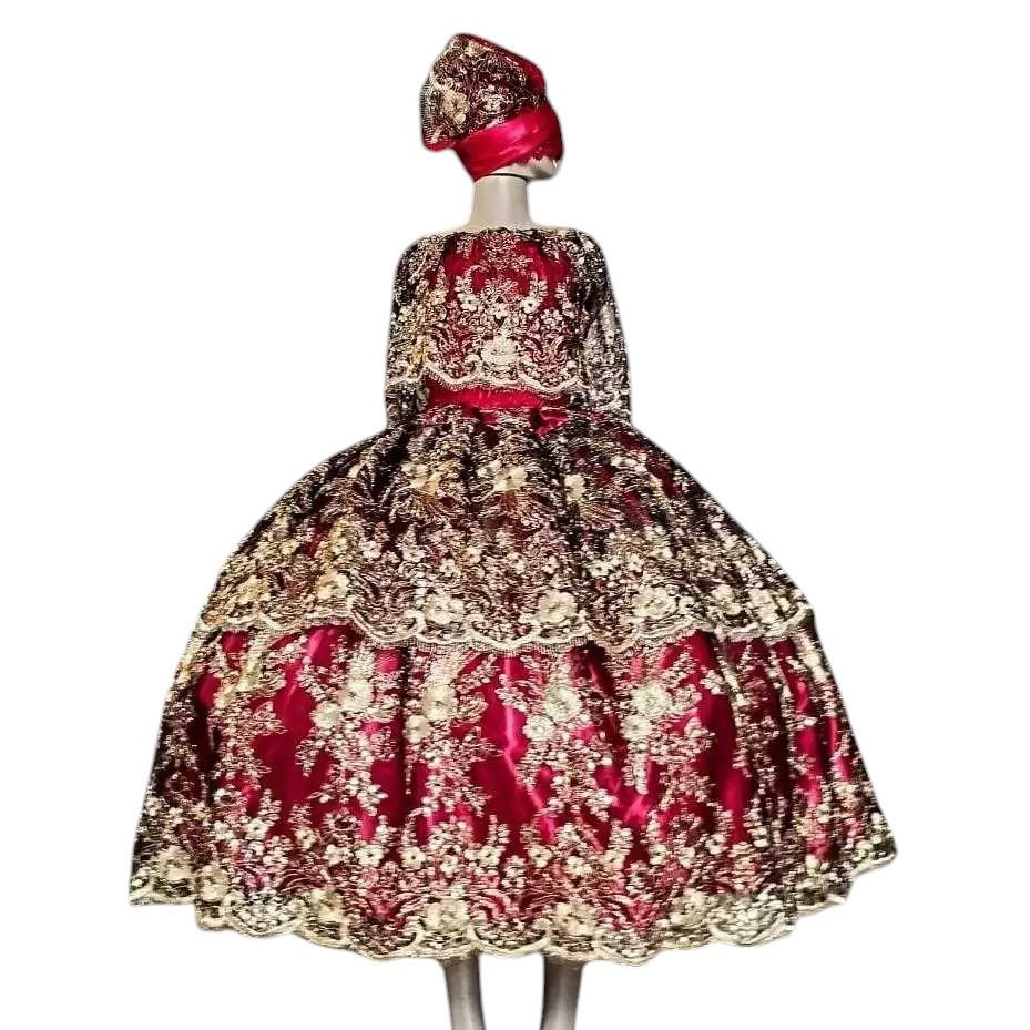 ROUPA POMBOGIRA LIXO VERMELHO COM PRETO E DOURADO - PADILHA, MULAMBO, CAVEIRA, ROSA VERMELHA, LUXO POMBOGIRA