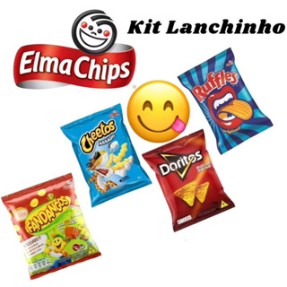 Kit 10/ 18/ 25/ 30/ 40 pacotes de Salgadinho Biscoito Batata Elma Chips Ruffles em Oferta na Shopee