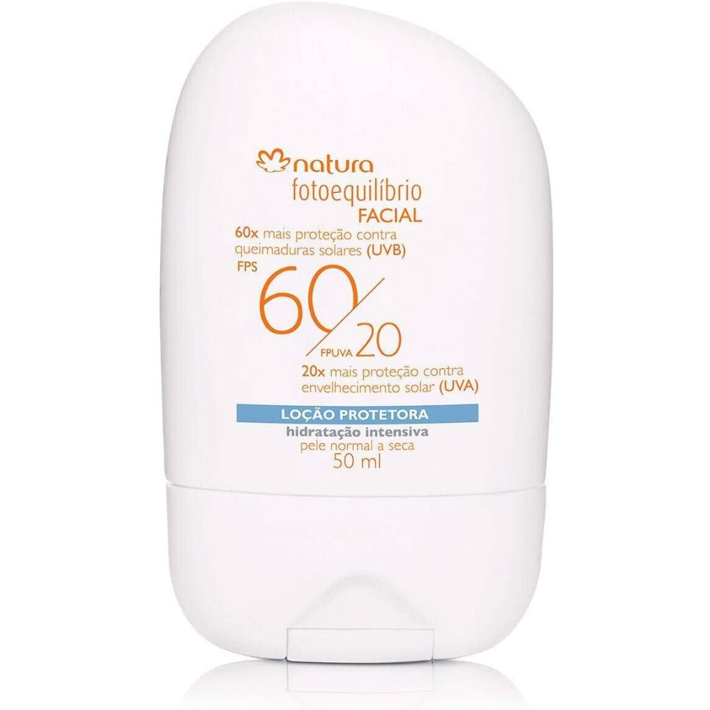 Emulsão Facial FPS 60 FPUVA 20 Fotoequilíbrio 50 g - Natura - Protetor Solar. - Loção
