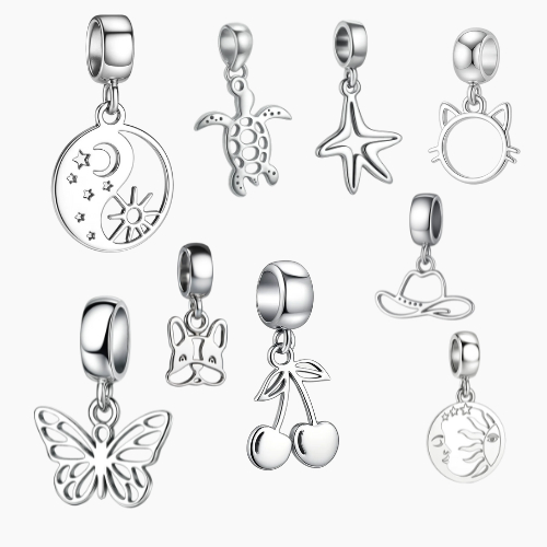 Charm Berloque Separador Aço Inox Premium Alta Durabilidade Compatibilidade Universal Estilo Europeu