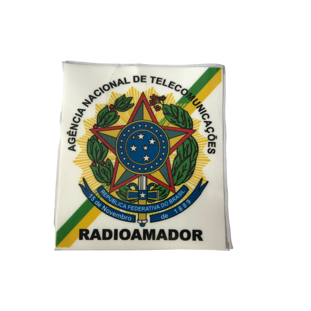 Dois Adesivos Radioamador para colar no interior do vidro no carro