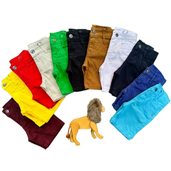 Bermuda Sarja Infantil Menino Casual