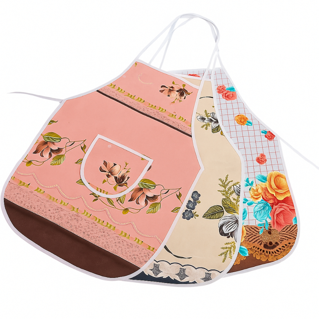 Avental Forrado de Pano e Plástico - Impermeável - Com bolso Frontal - Para Cozinha - Cores e estampas variadas em Oferta na Shopee