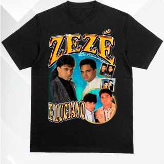 Camiseta Zezé de Camargo e Luciano Dupla Sertaneja Vintage Camisa Algodão Plus Size Premium em Oferta na Shopee