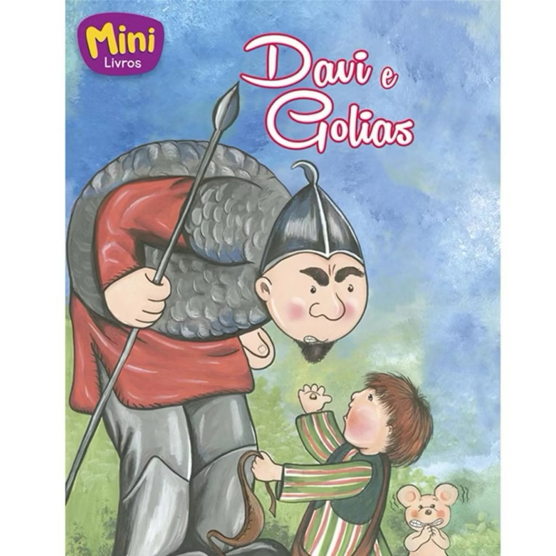 Mini livro  Davi e Golias