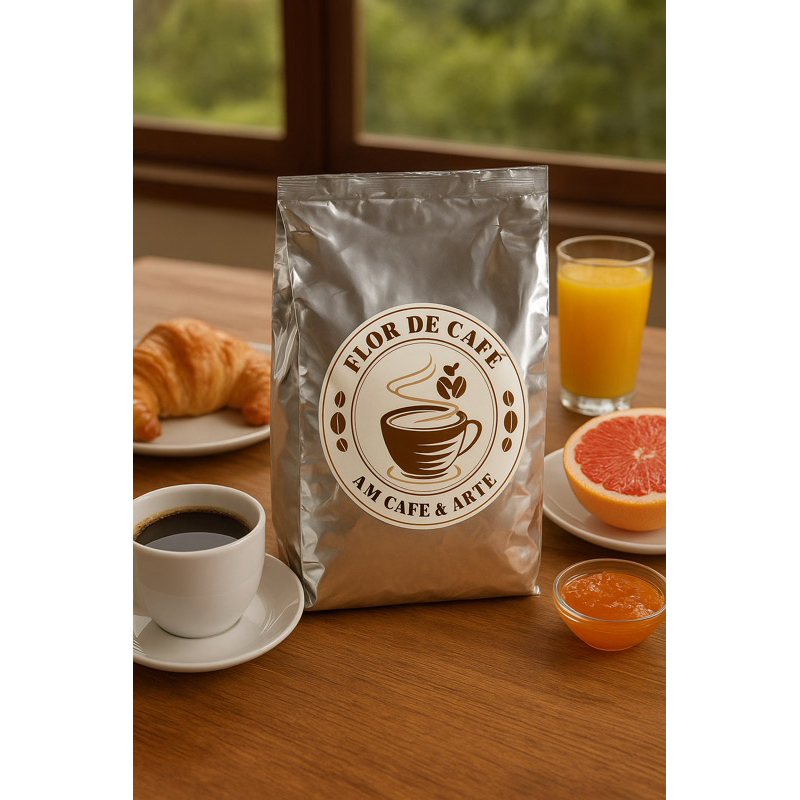 Café Caseiro Flor de Café 100% Puro Torrado e Moído Tradicional do Campo