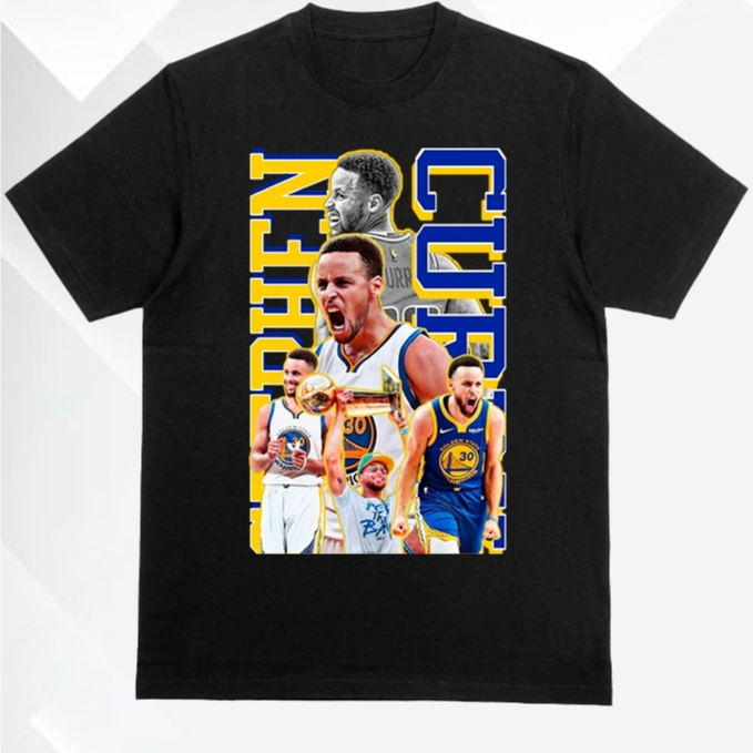 Camiseta Stephen Curry Golden State Prime Basketball Camisa Algodão Unissex Plus Size