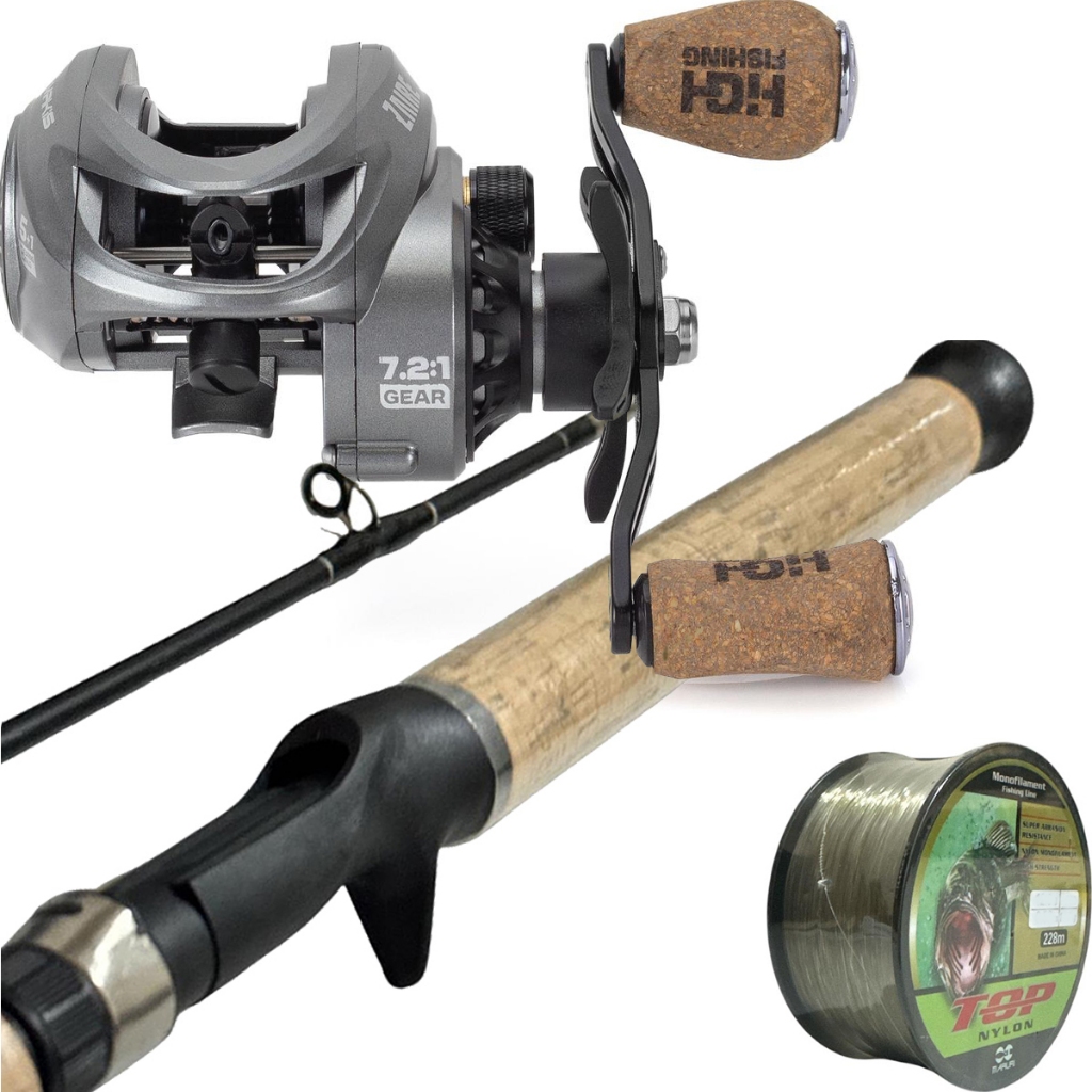 Carretilha BG Zaire com Vara 20-30 lbs - Kit Bruto p/ 20 kg