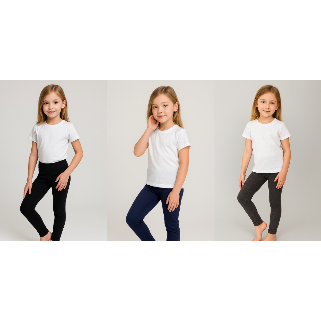 KIT 3 legging infantil juvenil lisas escolar 4/16 suplex em Oferta na Shopee