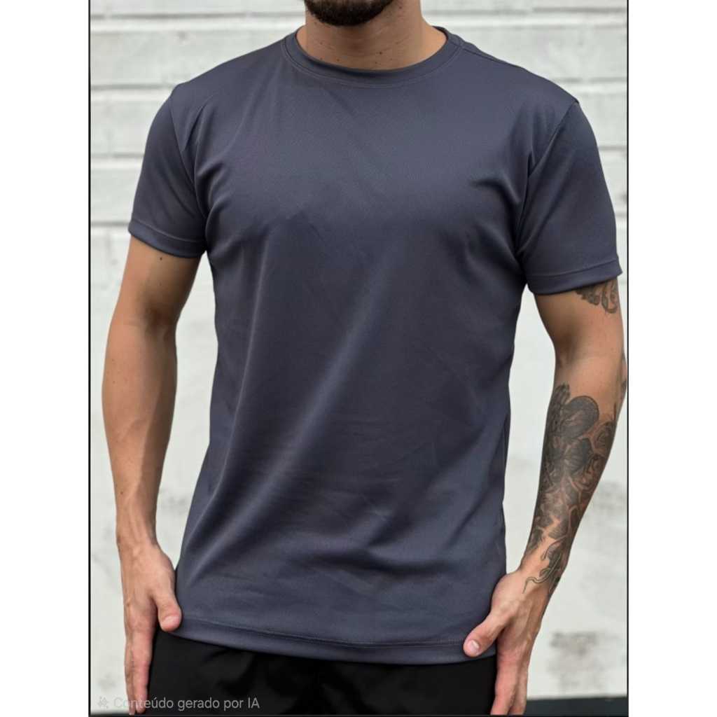 kit com 2 Camisetas Aleatórias Dry Fit Masculina( não é possível Escolher cor acima, só tamanho ) — imagem 2 de 2
