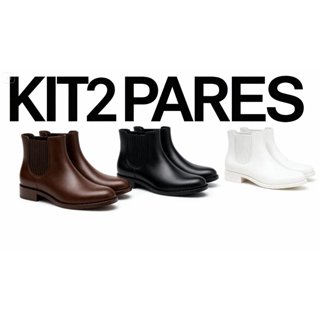 Kit 2 Pares Bota Feminina Borracha Enfermagem Hospital e Limpeza Confortável Antiderrapante 2025 em Oferta na Shopee