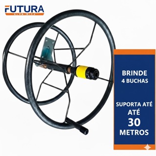 suporte para mangueira de jardim giratório enrolador de mangueira 30 metros em Oferta na Shopee