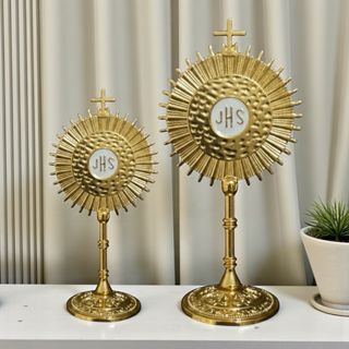 Ostensorio de Mesa JHS Eucaristia Enfeite Decoração 15cm em Oferta na Shopee