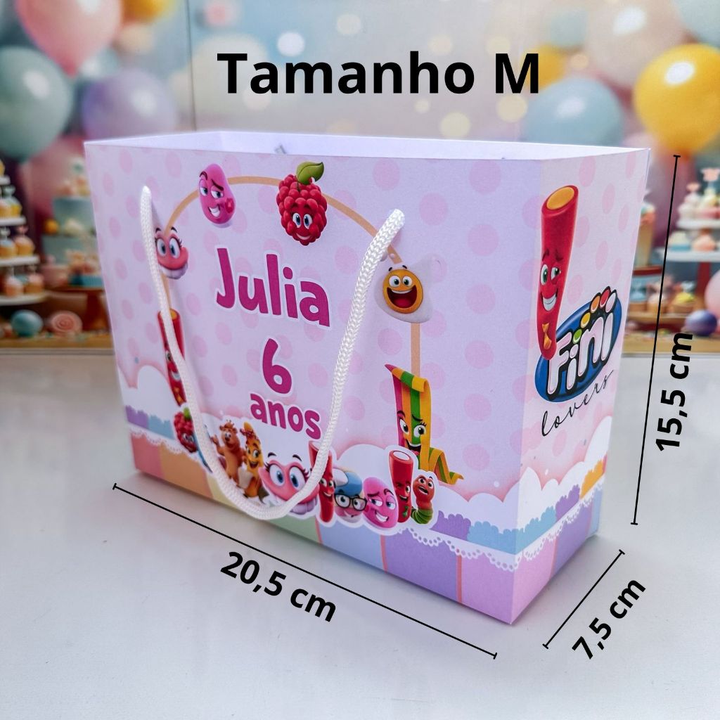 Sacolinha Surpresa personalizada FINI- Personalizados SACOLAS BALA FINI  -  PEGUE E MONTE