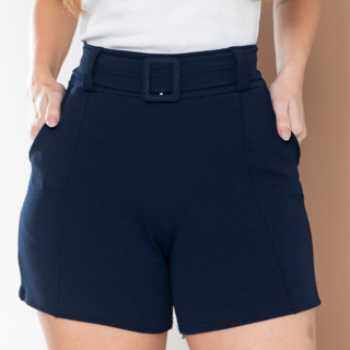 MODAS GENESIS J. SHORT FEMININA ELASTANO CINTURA ALTA ENVIO IMEDIATO em Oferta na Shopee