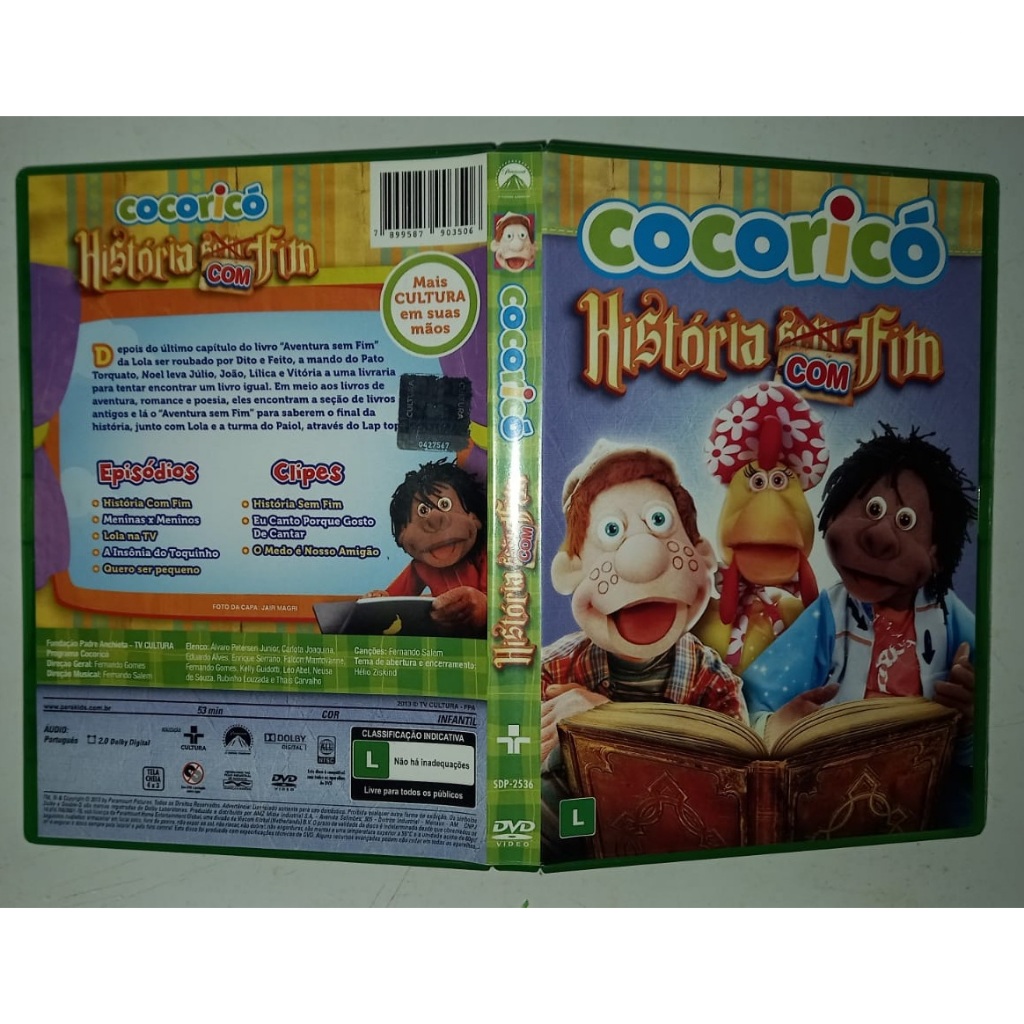 Cocorico Historia Com Fim Dvd – Ítem de Colecionador Impecável | Mídia Sem Riscos