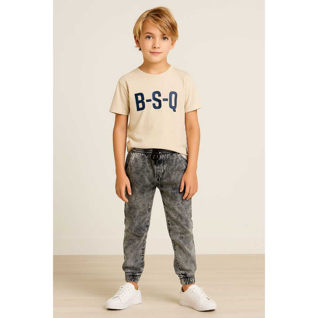 Roupa Infantil Calça Grafit JOGGUER  Elastano Menino