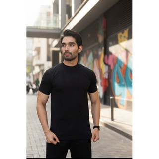 Camiseta Masculina Gola Média Algodão+Poliamida Versátil
