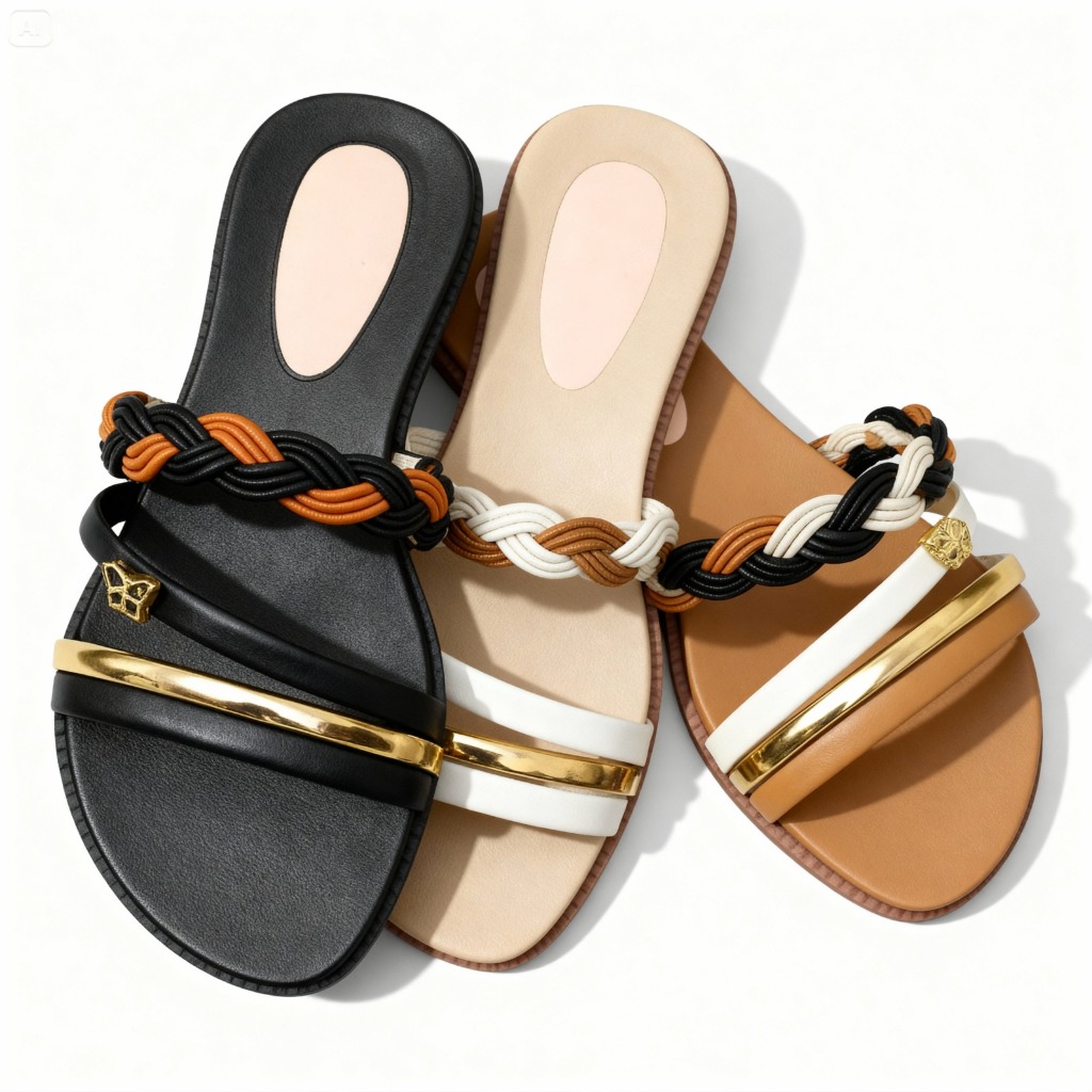 Sandália Chinelo Rasteirinha feminina com detalhe de borboleta conforte