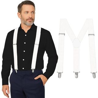 Suspensórios Masculino E Feminino com presilhas Largo 2,5cm - Várias Cores