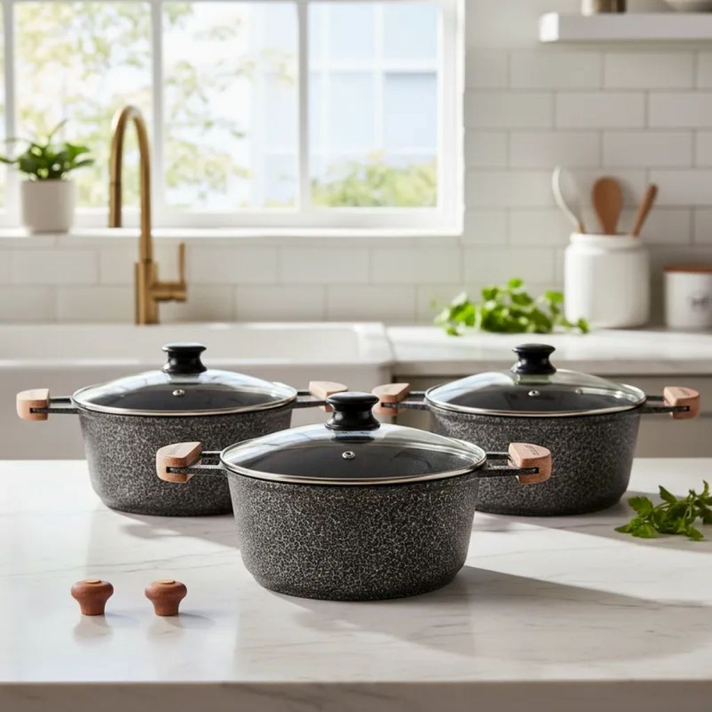 Imagem Panelas Cerâmica Antiaderrente 16 18 20 Não Precisa De Óleo