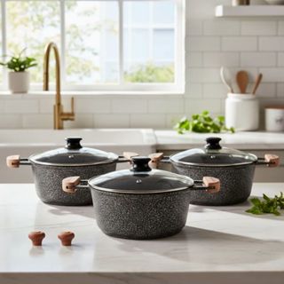 Panelas Cerâmica Antiaderrente 16 18 20 Não Precisa De Óleo em Oferta na Shopee