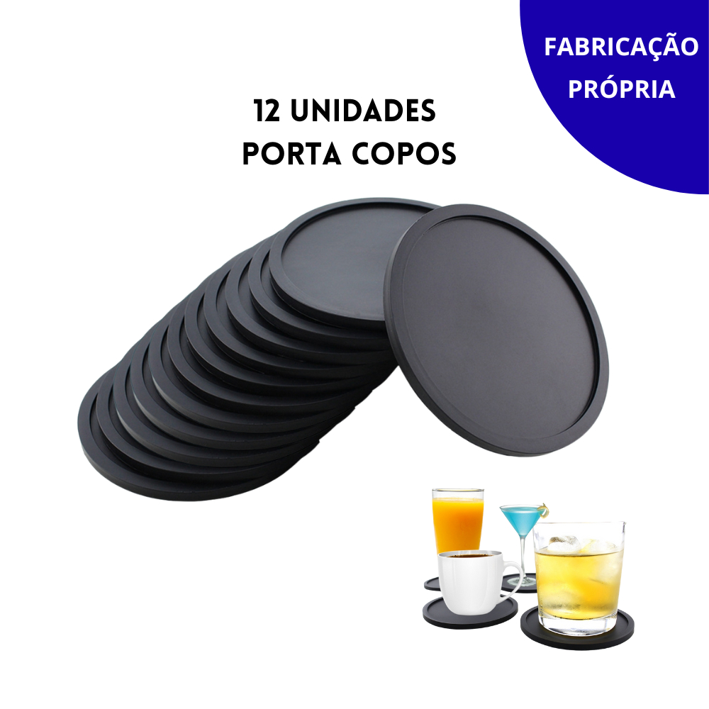 Conjunto Com 12 Porta Copo Para Sofá Proteção para Mesa, Decoração e Utilidade Doméstica