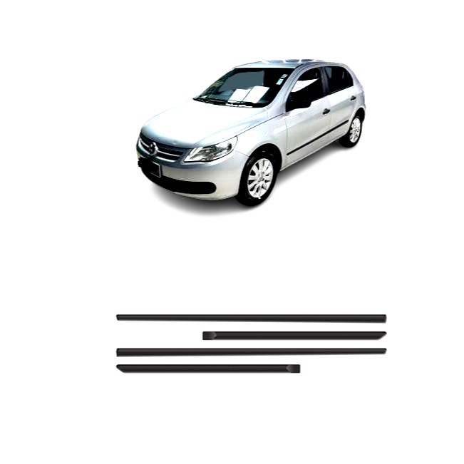 Kit Friso Lateral Gol Voyage G5 G6 4 Portas Modelo Original 2009 2010 2011 2012 2013 2014 2015 2016