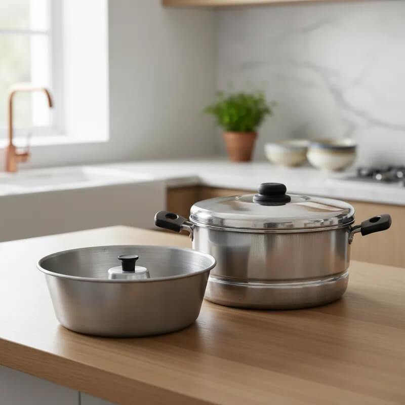 forma pudim banho maria n 20 Aluminio panela 2 em 1 em Oferta na Shopee