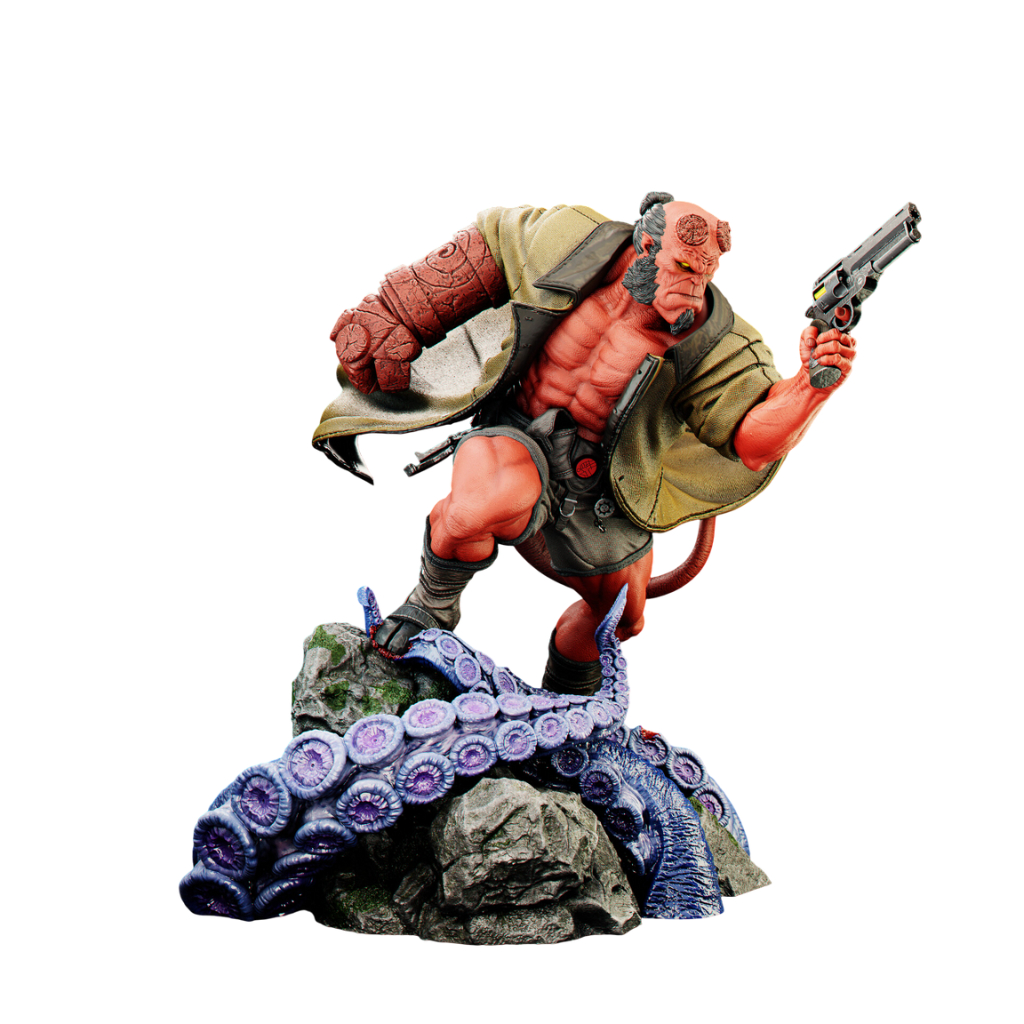 Hellboy Action Figure Miniaturas Colecionáveis Artesanal Escultura Estatua
