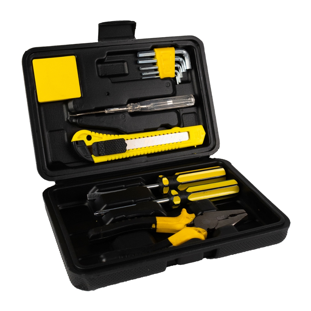 Kit Ferramentas Titanium 11 Peças – Maleta Compacta para Reparos Domésticos e Profissionais em Oferta na Shopee