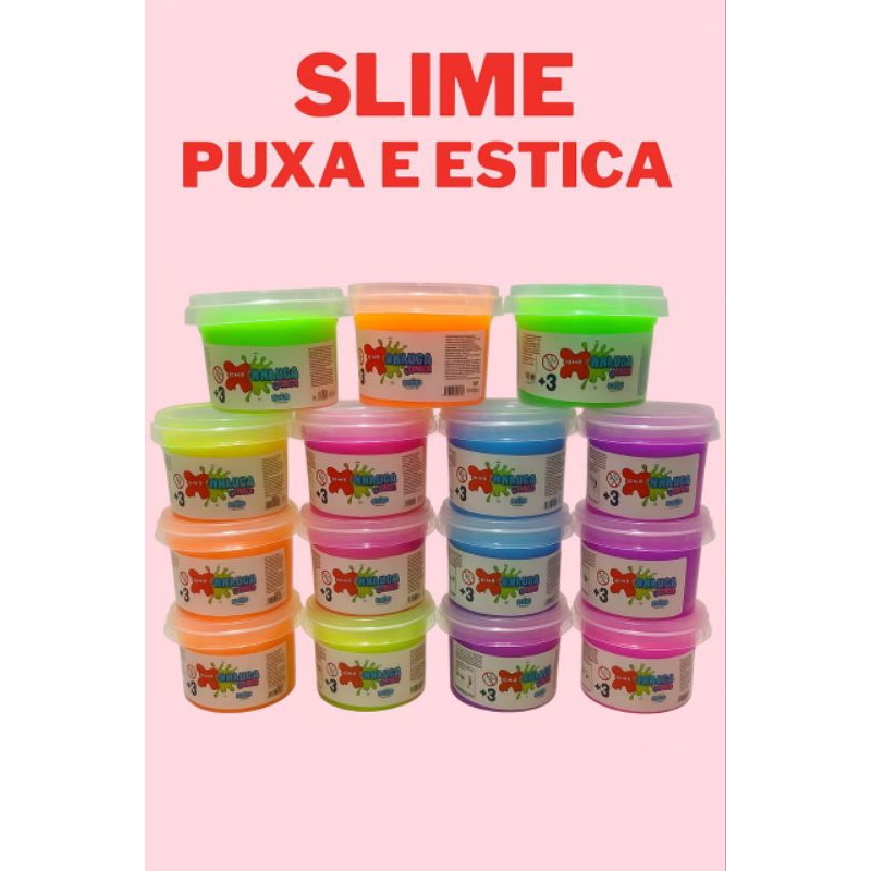 Slime Infantil - Slime Puxa Puxa Caixa - Lembrancinha - Prenda - ATACADO REVENDA em Oferta na Shopee