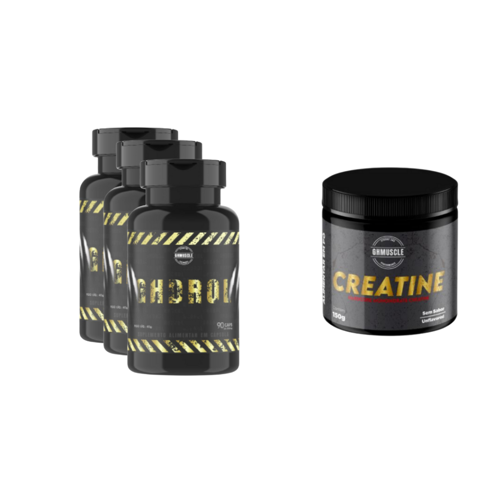 3 Ghdrol + 1 Creatina - Laboratório Ghmuscle