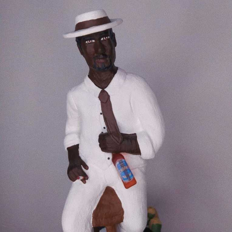 Imagem Personalizada em Gesso Baiano Juscelino/ Umbanda/ Malandro/ Zé do Coco/Zé Pilintra
