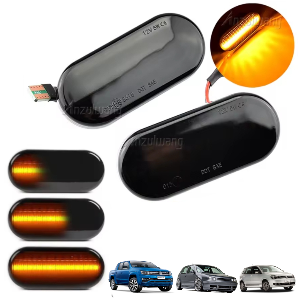 Pisca Led Sequencial Golf Mk4 Bora Polo 6N Marcador Lateral, VW Golf 3, MK3, MK4, Passat 3BG, 9N